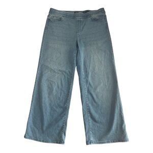 purejill Light Blue Wide Leg Hight-Waisted Jeans